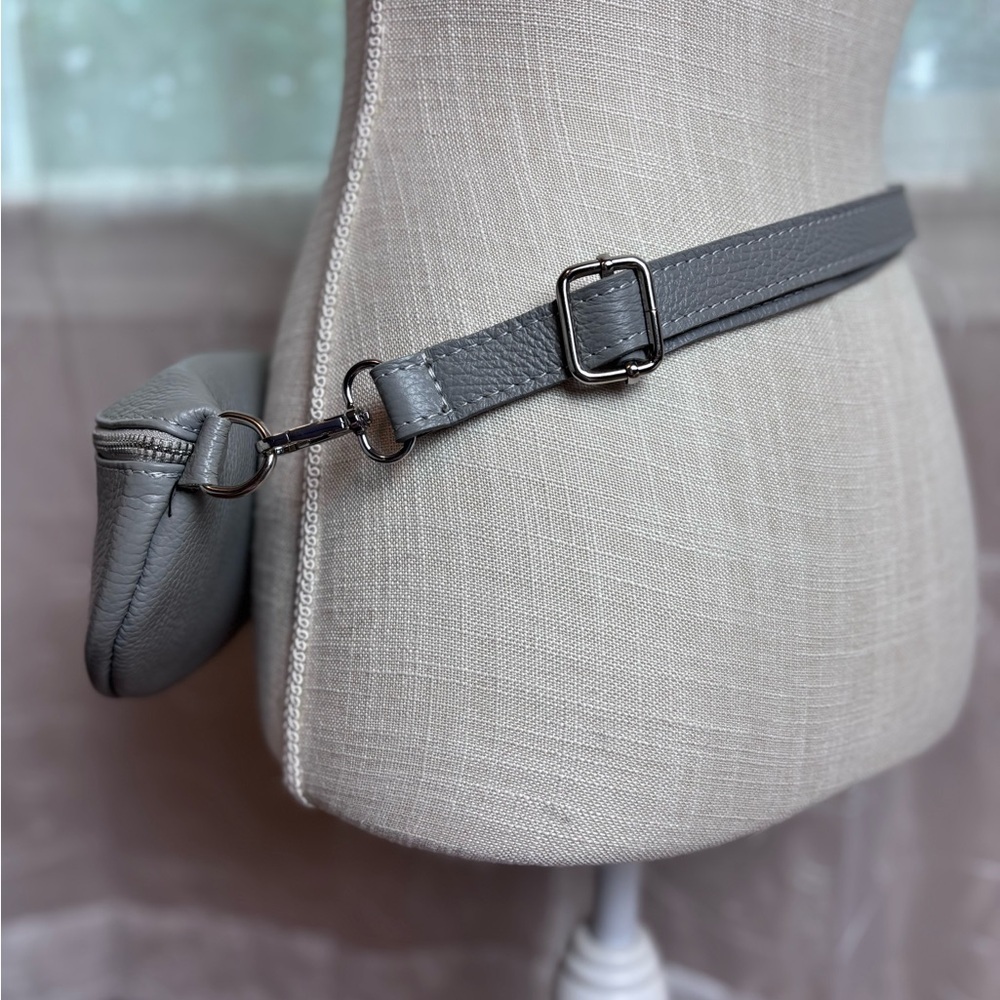 Minimalist Grey Crossbody Belt Bag - Picture 8 of 16